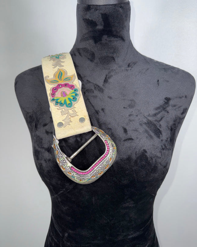 Vintage Kippy Belt: Heart and Weed Kippy size 34 K