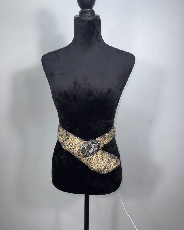 kippy vintage vipor tan belt,