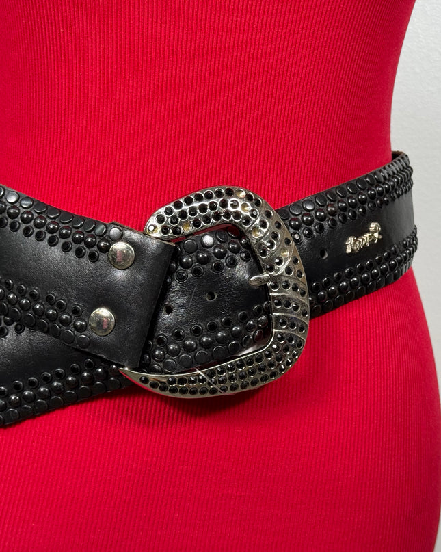 Vintage: 2 1/4"wide Kippy: Black / jet/ black - 32"