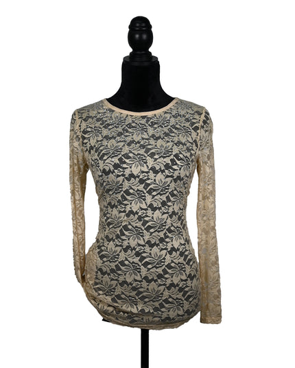 Beige Floral Scattered Clear AB Crystals