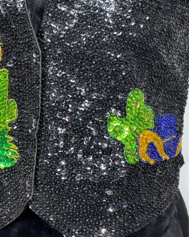 Cactus and Coyote southwest sequin vest
