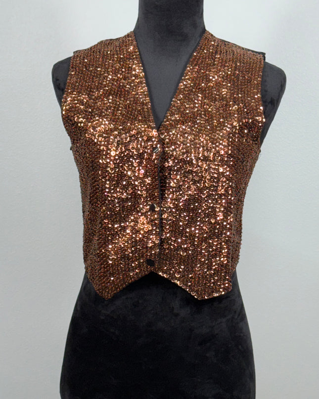 Bronze Sequin vest