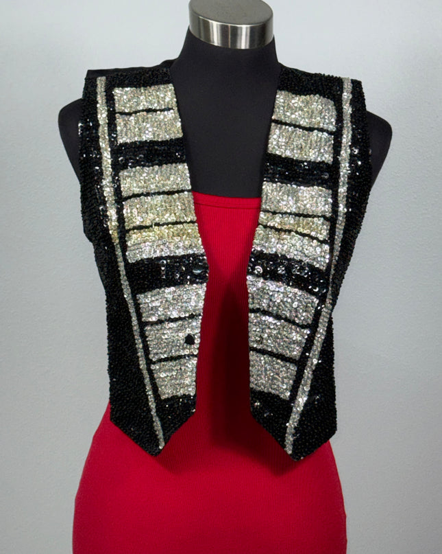 Piano Sequin vests