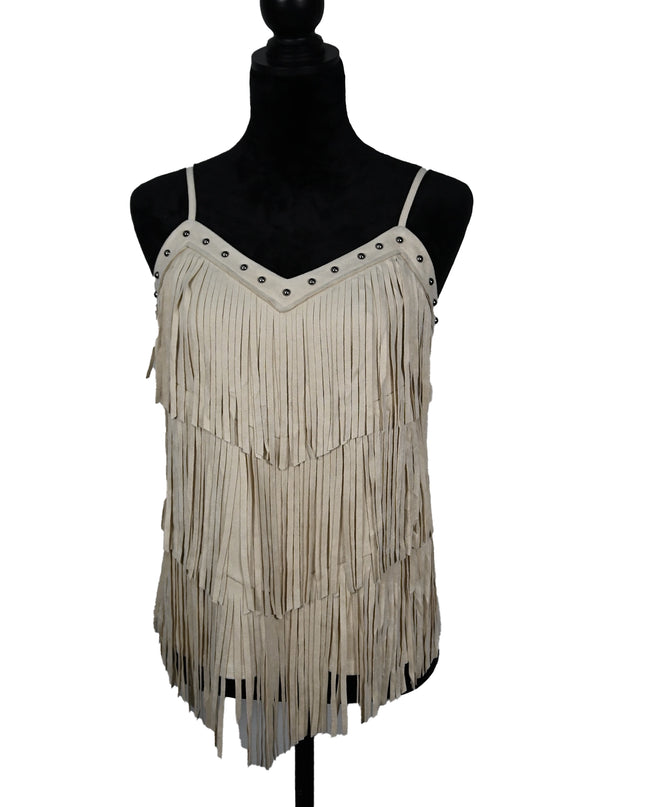 Stone Stud Fringe Stone Top