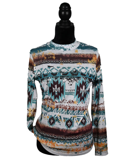 Sunset Aztec Mesh