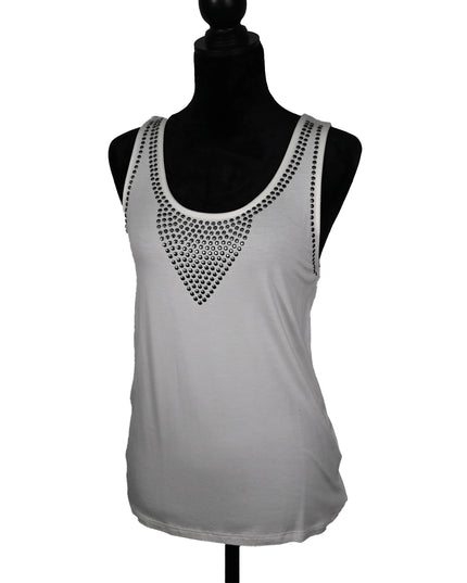 Stone White Stud Tank